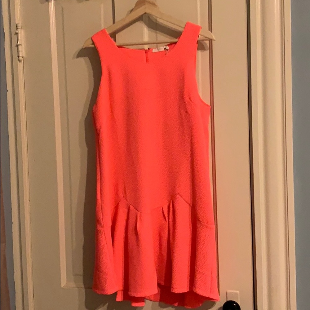 LUSH Pink Drop Waist Dress